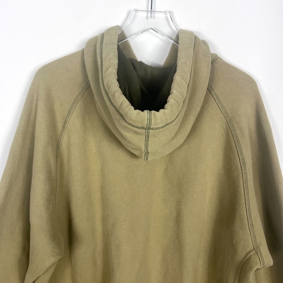 Vintage Columbia Men's Embroidered Pullover Hoodie Olive Green - Picture 8 of 12